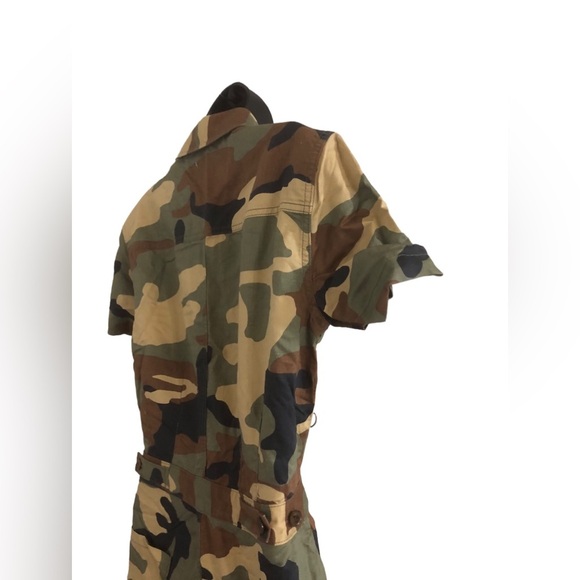 Outerknown army camo S.E.A. short sleeve‎ overalls jumpsuit size 0 new - Picture 8 of 16
